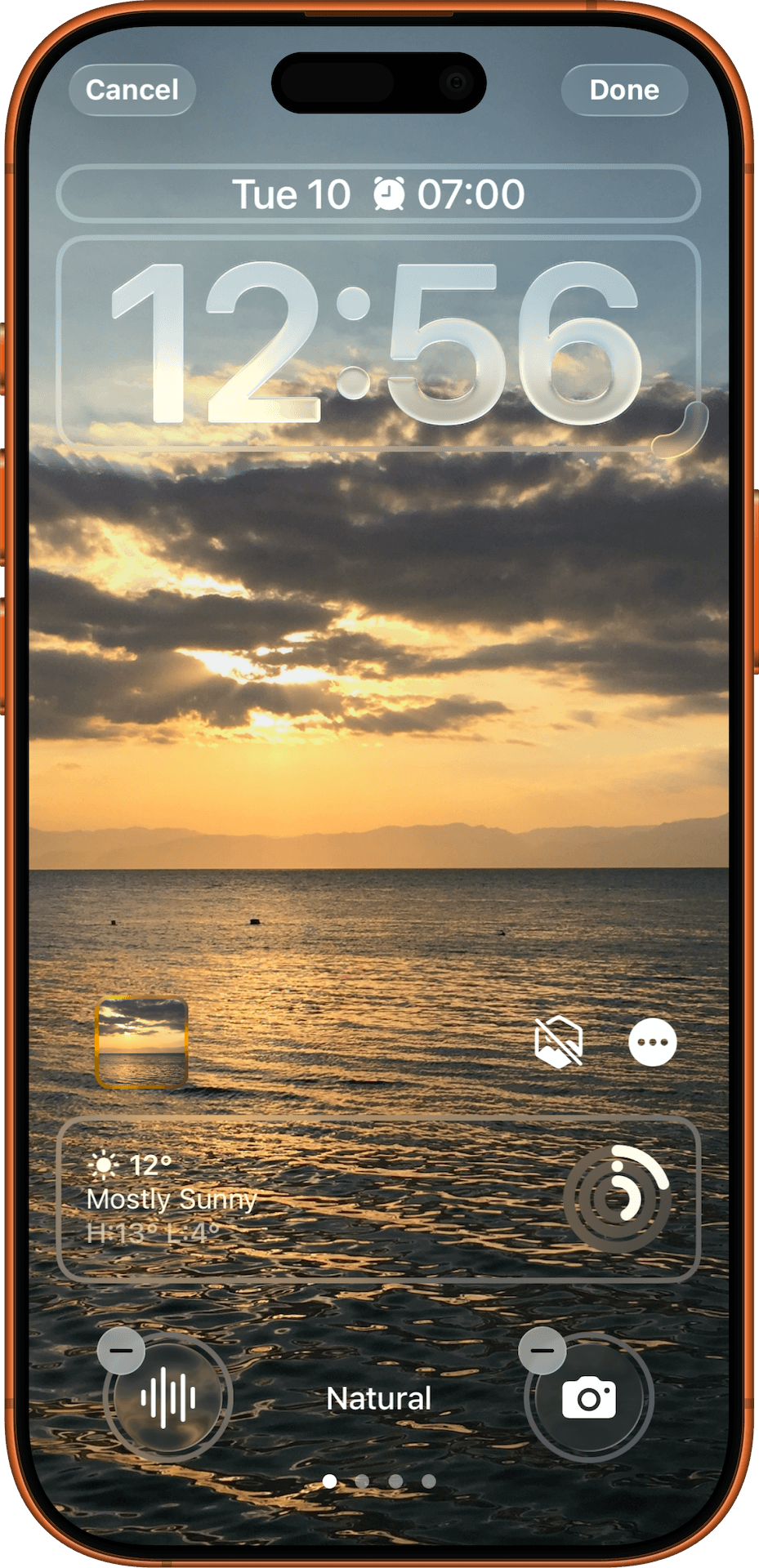 Happens Record widget added to lock screen