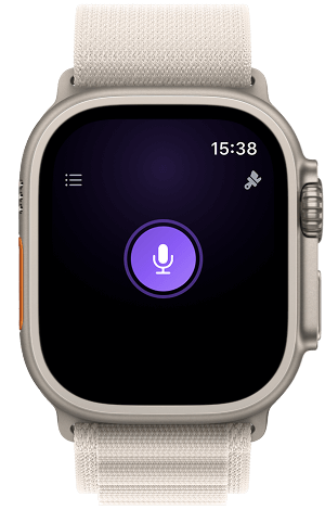 Happens on Apple Watch - main screen