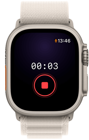 Happens on Apple Watch - recording